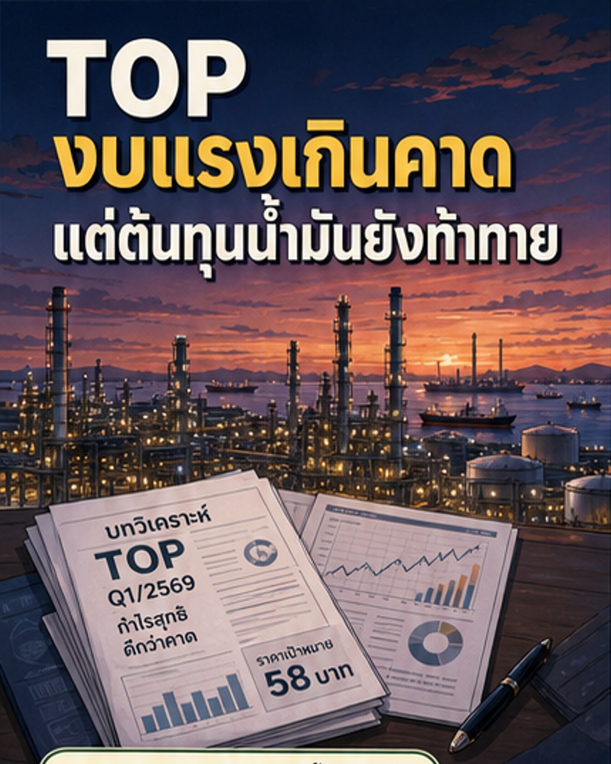 กำไรไทยออยล์ Q1 แกร่งเกินคาด