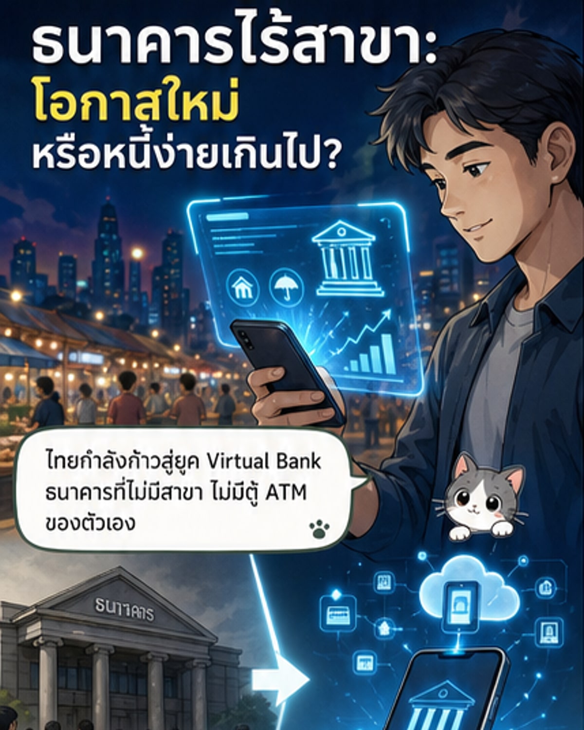 ธนาคารไร้สาขา: โอกาสใหม่หรือความเสี่ยงสำหรับคนตัวเล็ก?