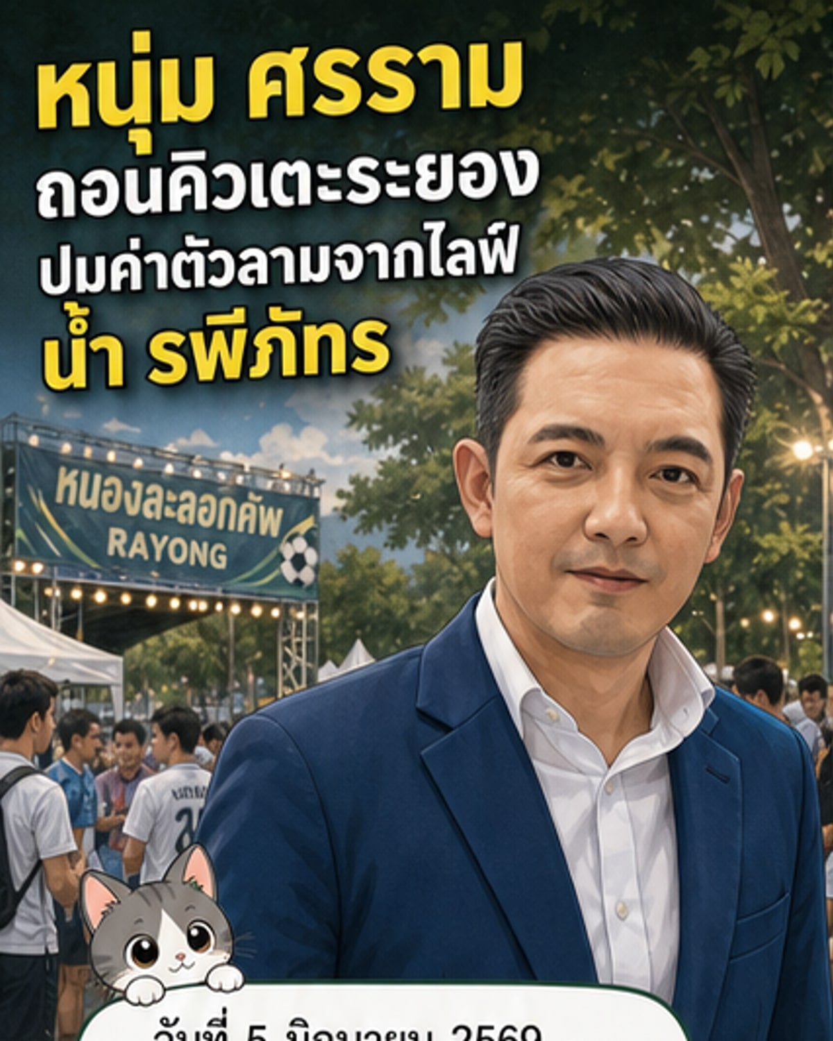 หนุ่ม ศรราม ยกเลิกเตะฟุตบอลหลังปมค่าตัวไม่ตรงกัน