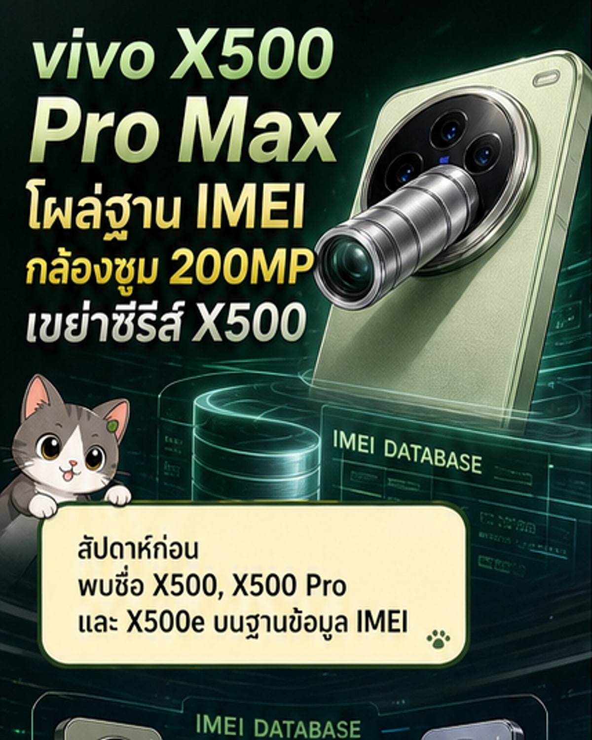 vivo เปิดตัว X500 Pro Max รุ่นท็อปใหม่