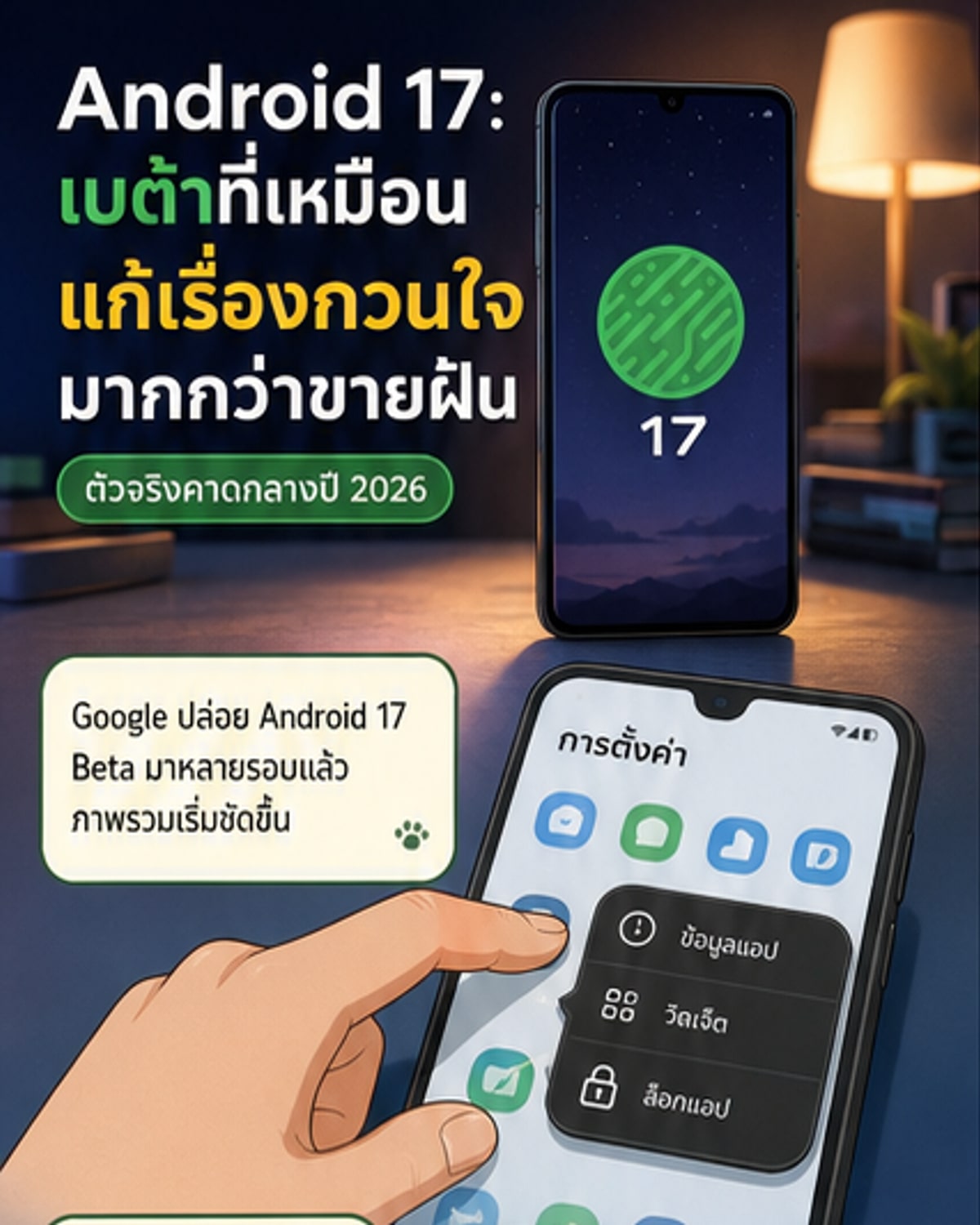 แอนดรอยด์ 17 ปล่อยฟีเจอร์ใหม่ที่เปลี่ยนการใช้งาน