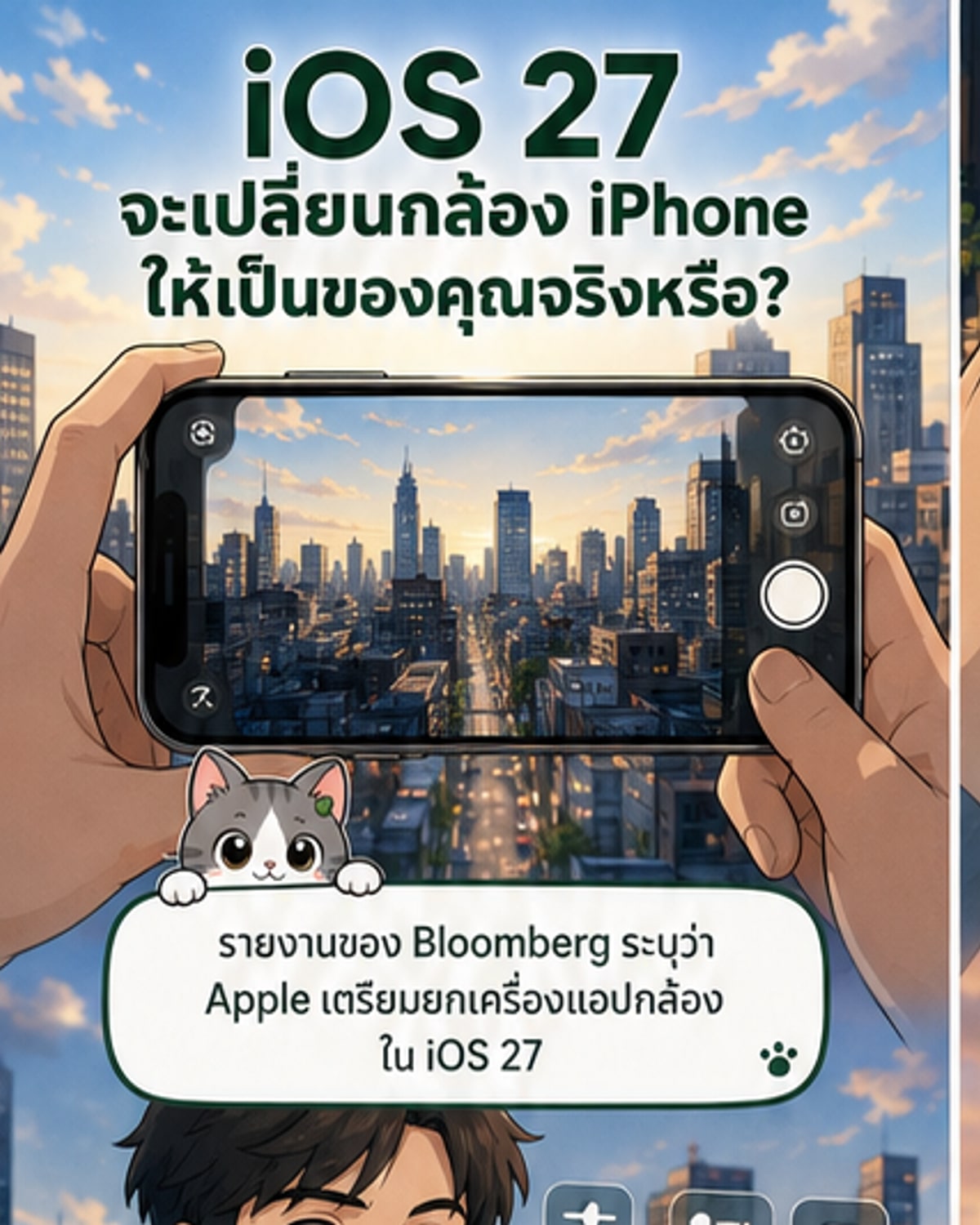 iOS 27 เปลี่ยนกล้อง-ซิริให้ล้ำขึ้น