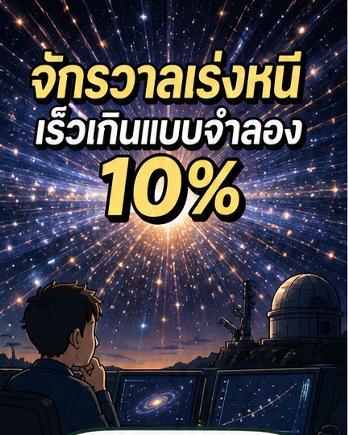 จักรวาลขยายตัวเร็วกว่าคาด 10%
