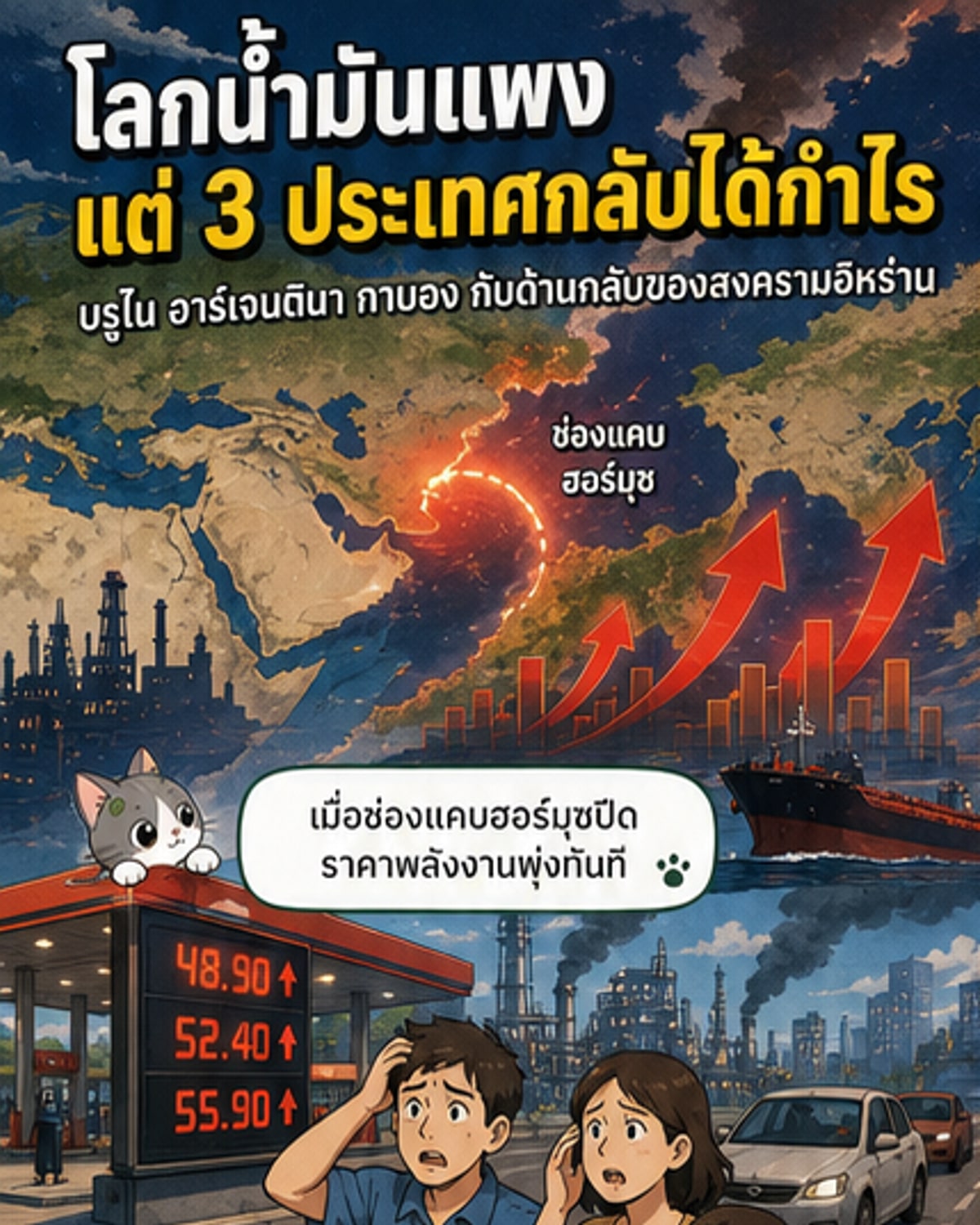 สงครามอิหร่านพารวย 3 ชาติน้ำมัน