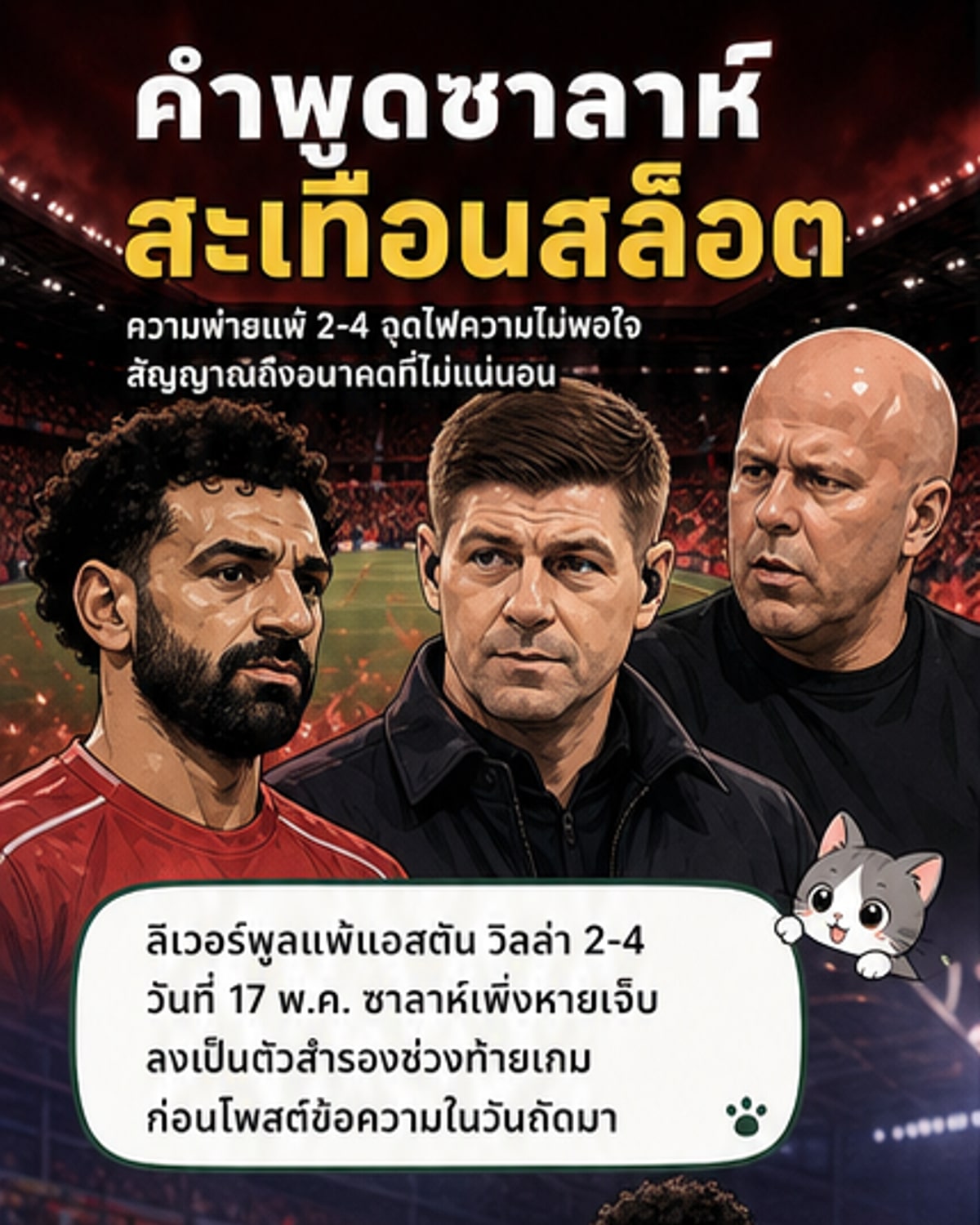 ซาลาห์ทวงลิเวอร์พูลคืนสไตล์เฮฟวี่เมทัล
