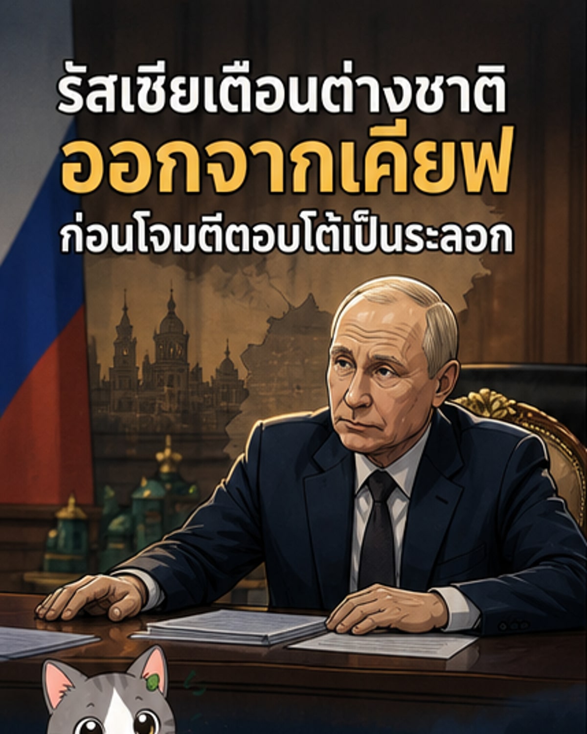 รัสเซียเตือนชาวต่างชาติอพยพจากเคียฟ