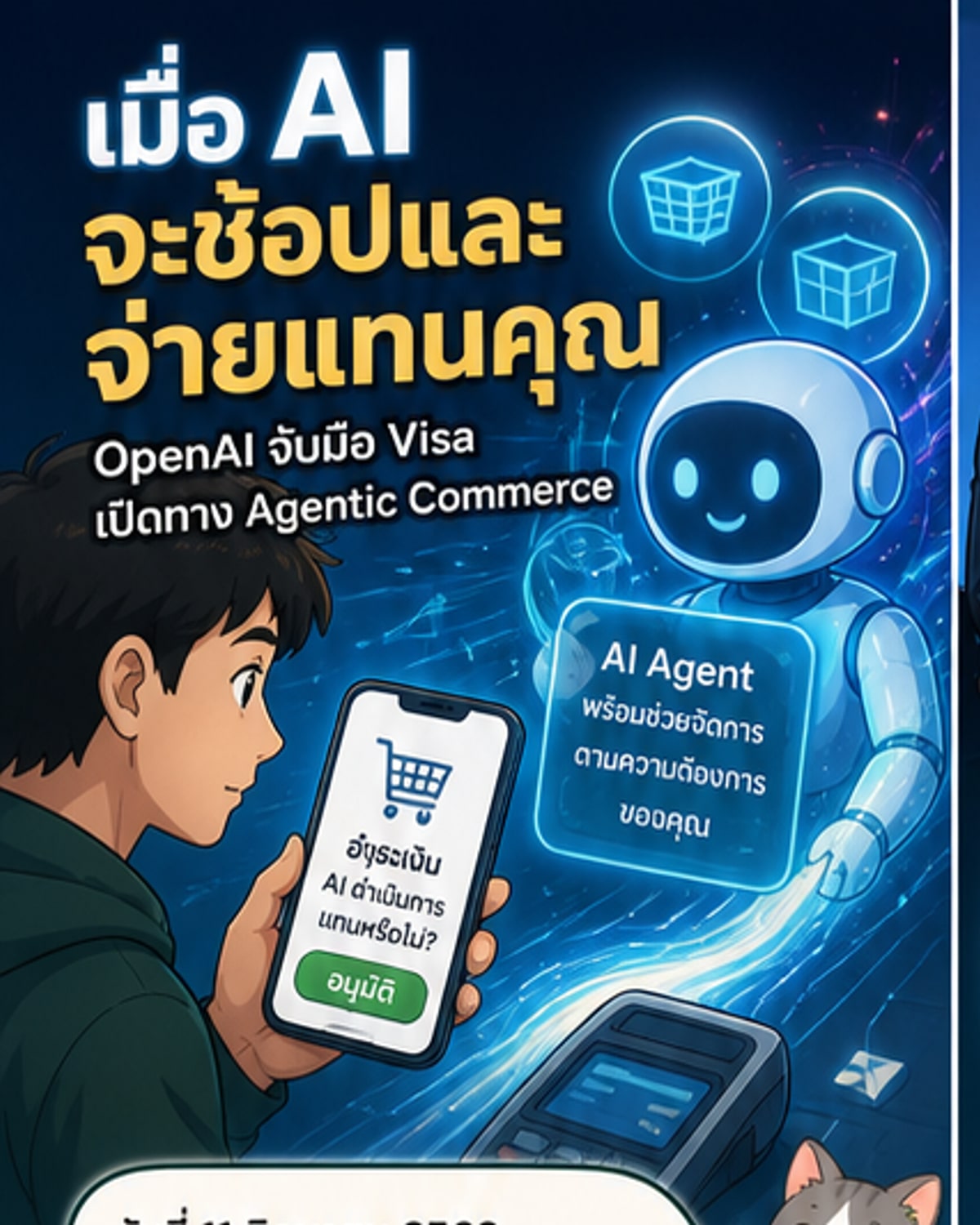 OpenAI ผนึก Visa ปล่อย AI ช้อป-จ่ายแทนคุณ