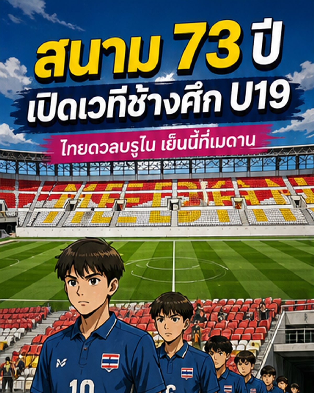 ช้างศึก U19 ประเดิมสนามอินโดฯ