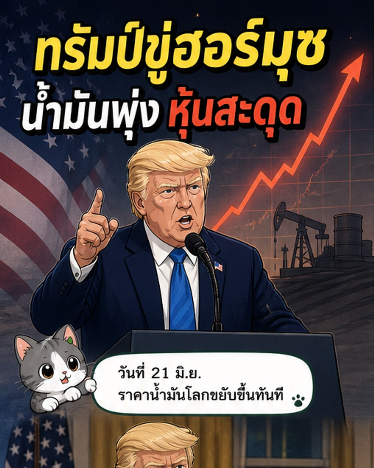 ทรัมป์ขู่ยึดช่องแคบฮอร์มุซ หากดีลอิหร่านล้ม