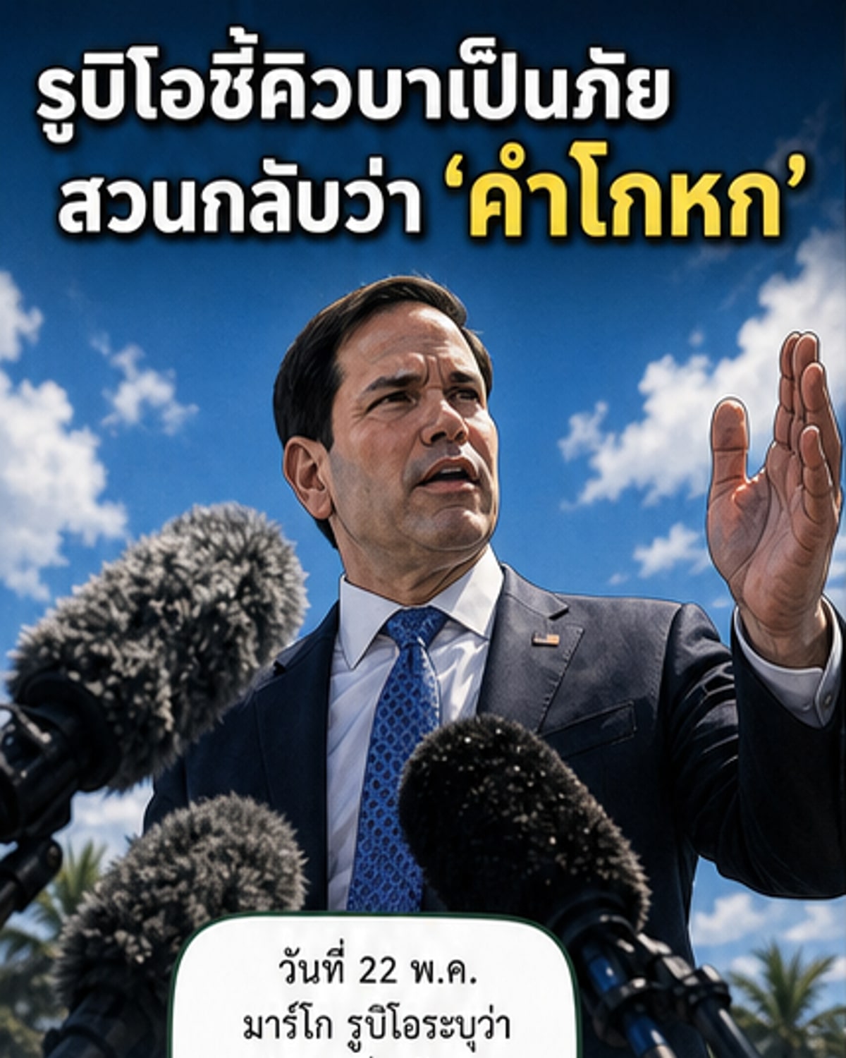รูบิโอชี้คิวบาภัยคุกคามสหรัฐฯ