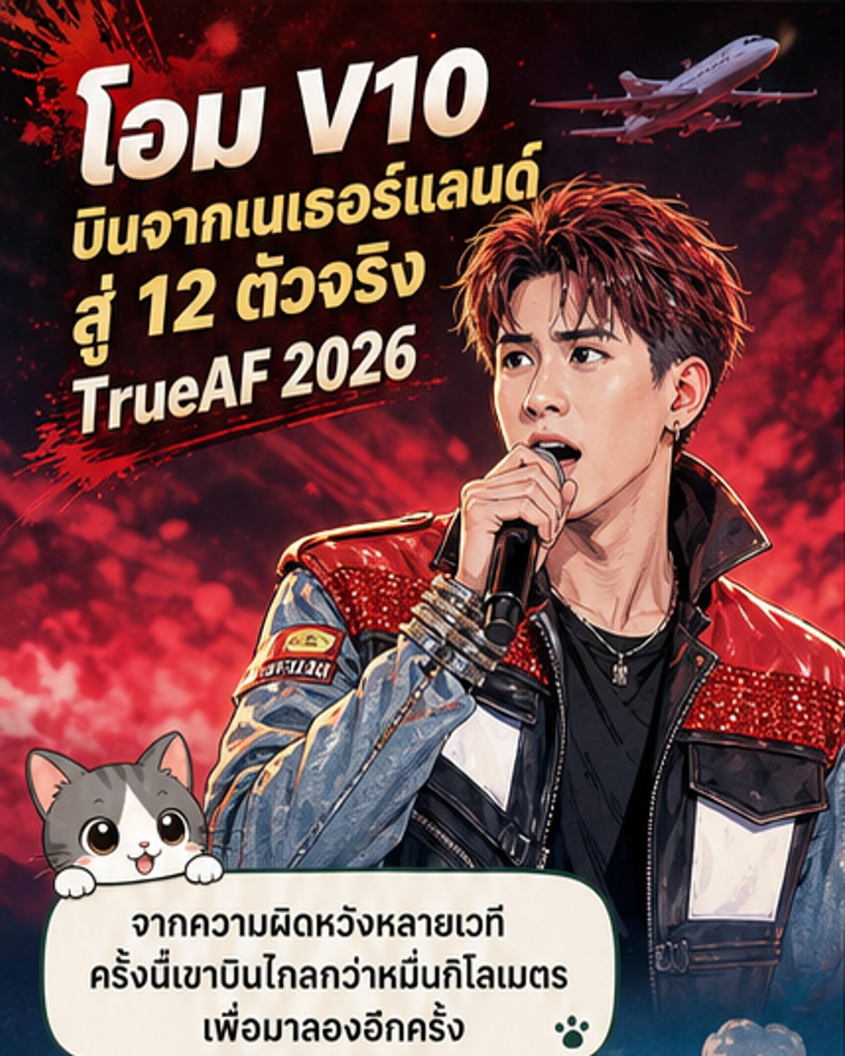 โอม V10 บินข้ามฟ้าคว้าฝันติด 12 คนสุดท้าย TrueAF