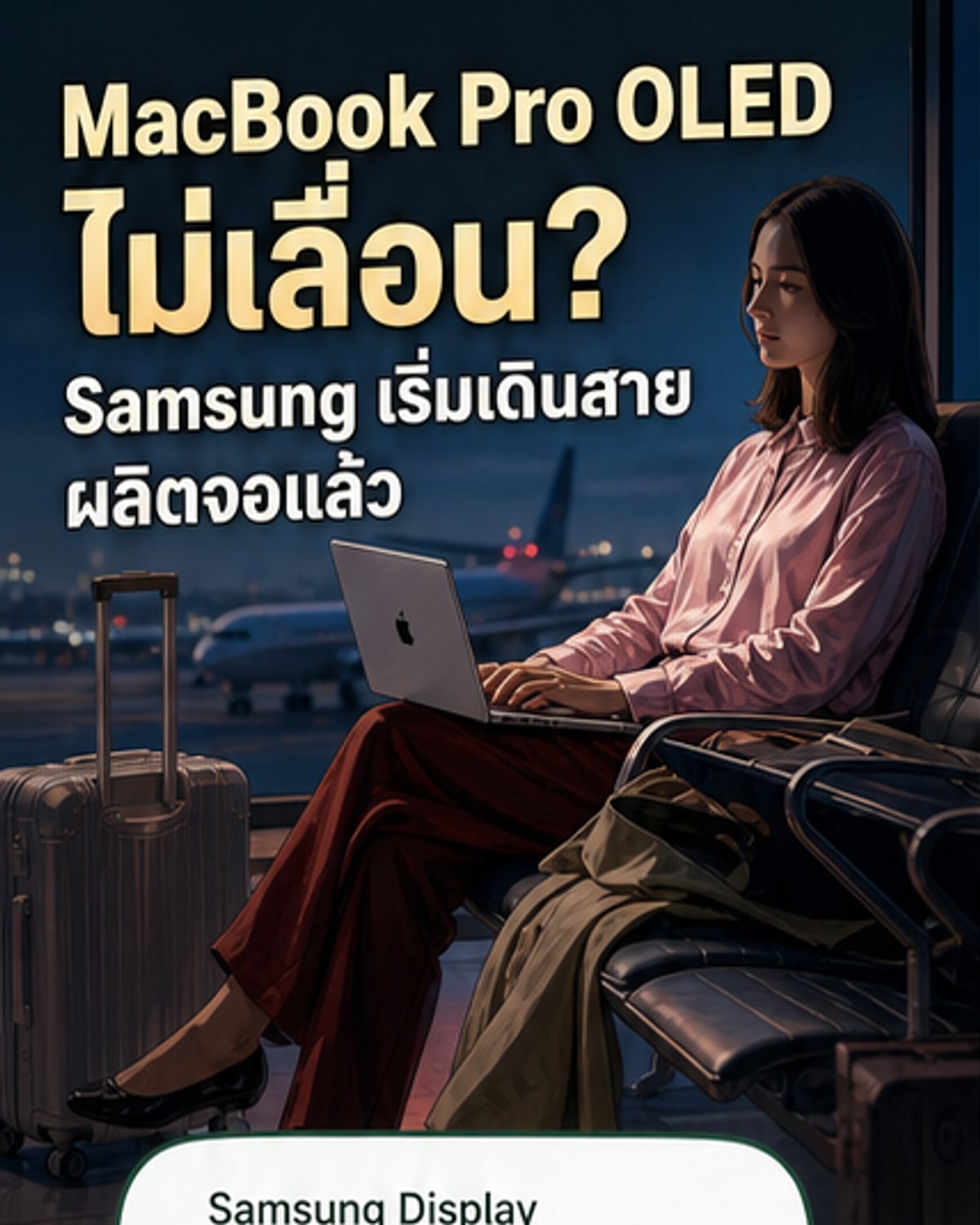 ซัมซุงเริ่มผลิตจอ OLED รุ่นใหม่ให้ MacBook Pro