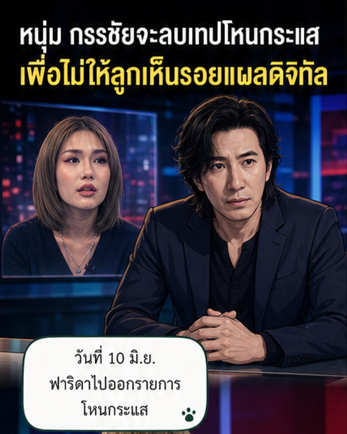 หนุ่ม กรรชัย เตรียมลบคลิป ฟาริดา หลังเปิดท้อง