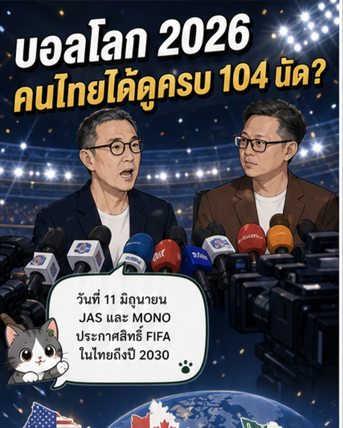JAS และ Monomax คว้าลิขสิทธิ์ฟุตบอลโลกถึงปี 2030