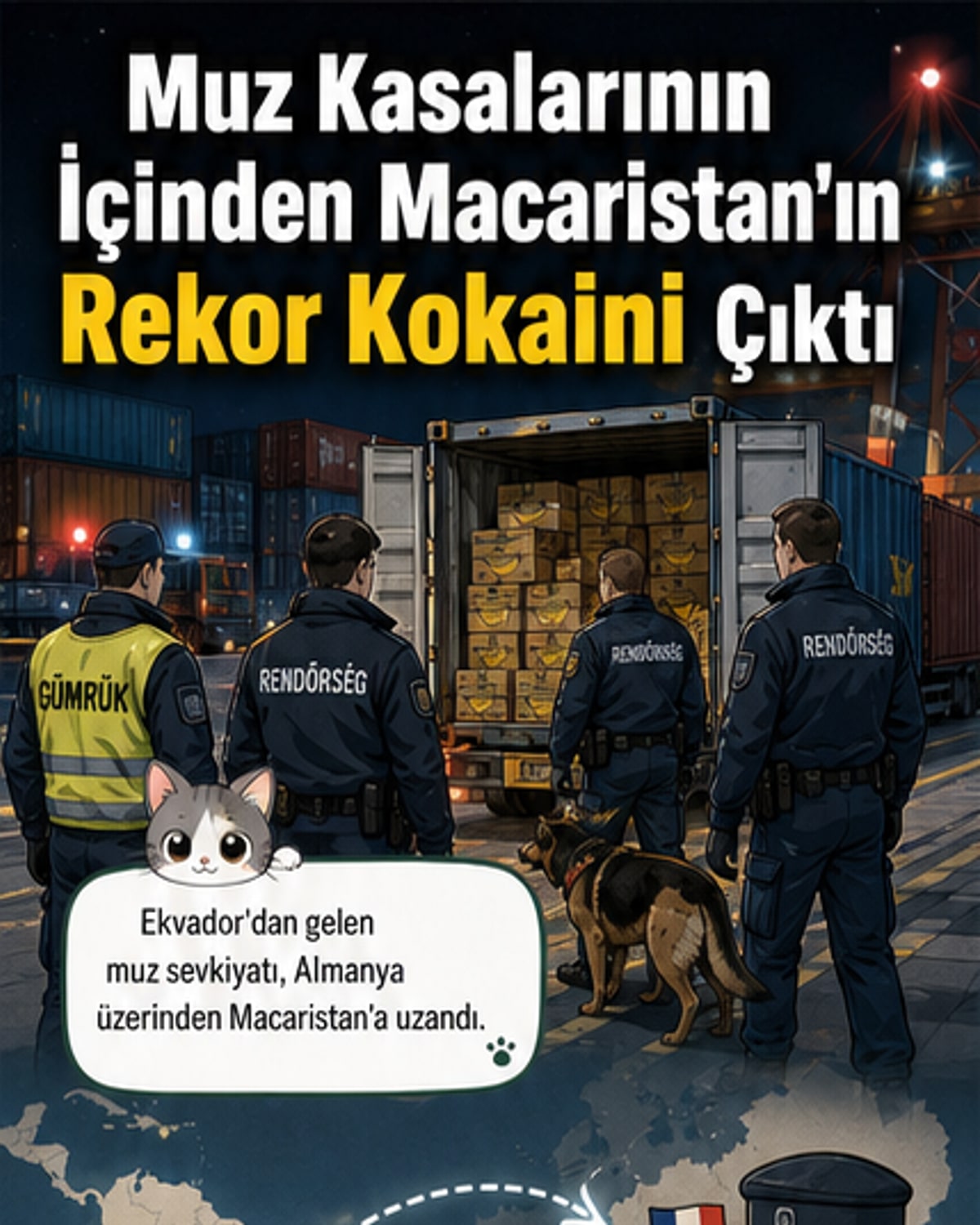 Muzlar arasında 522 kg kokain