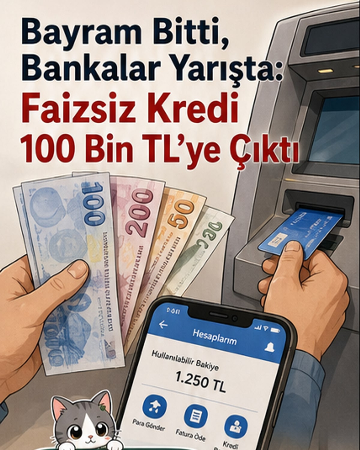 Faizsiz kredi paketleri 100 bin TL'ye çıktı
