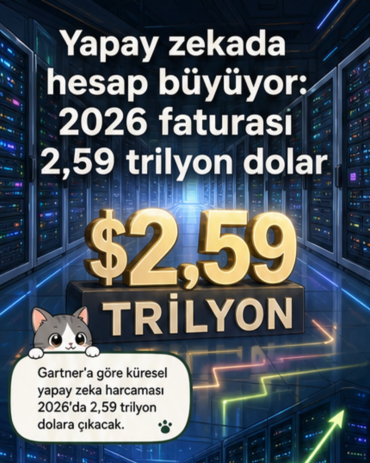 Yapay zeka harcamaları 2,59 trilyon dolara çıkacak