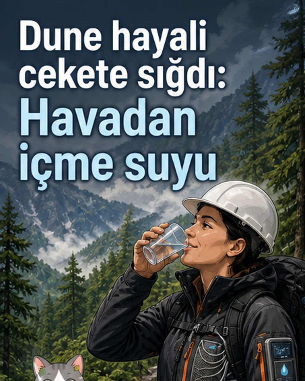 Havadan içme suyu üreten ceket