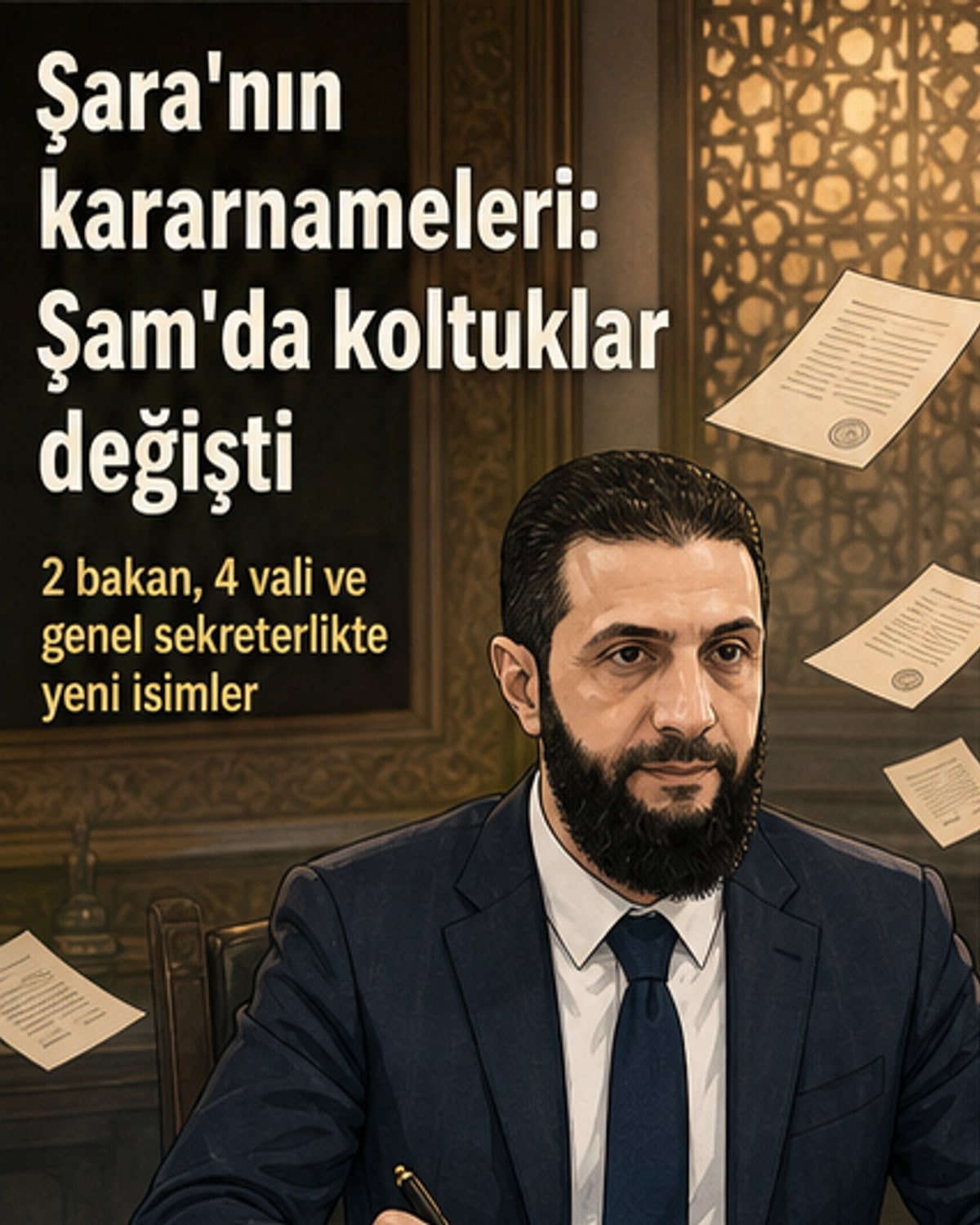Şara, yeni bakanlar ve valiler atadı