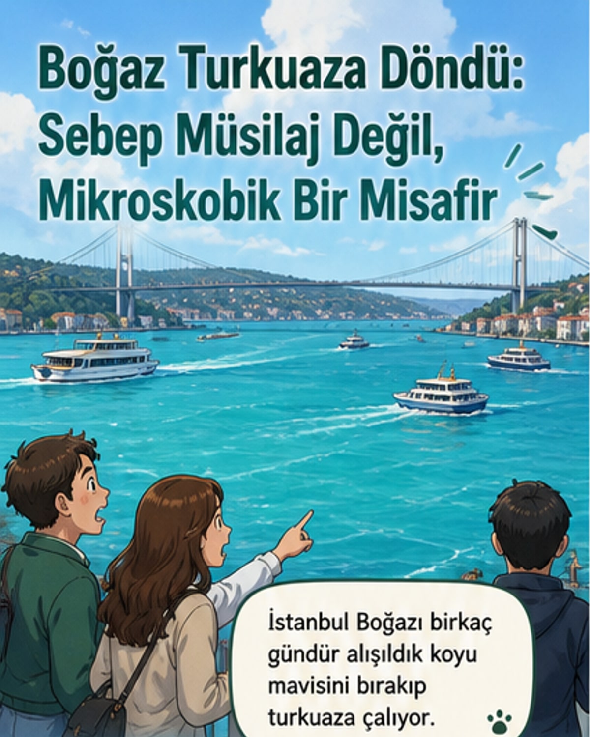 İstanbul Boğazı neden turkuaz?