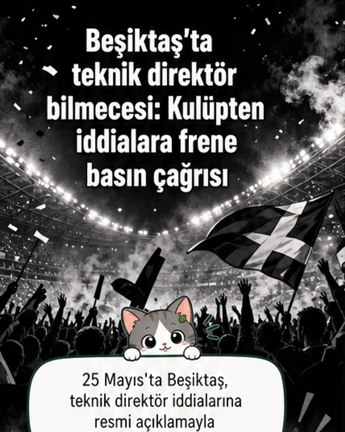 Beşiktaş, teknik direktör iddialarına yanıt verdi