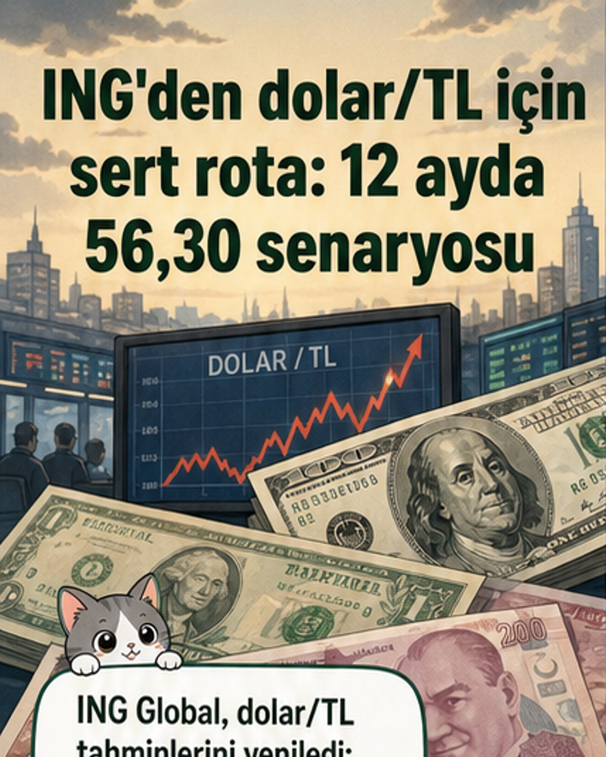 Dolar/TL tahminleri güncellendi