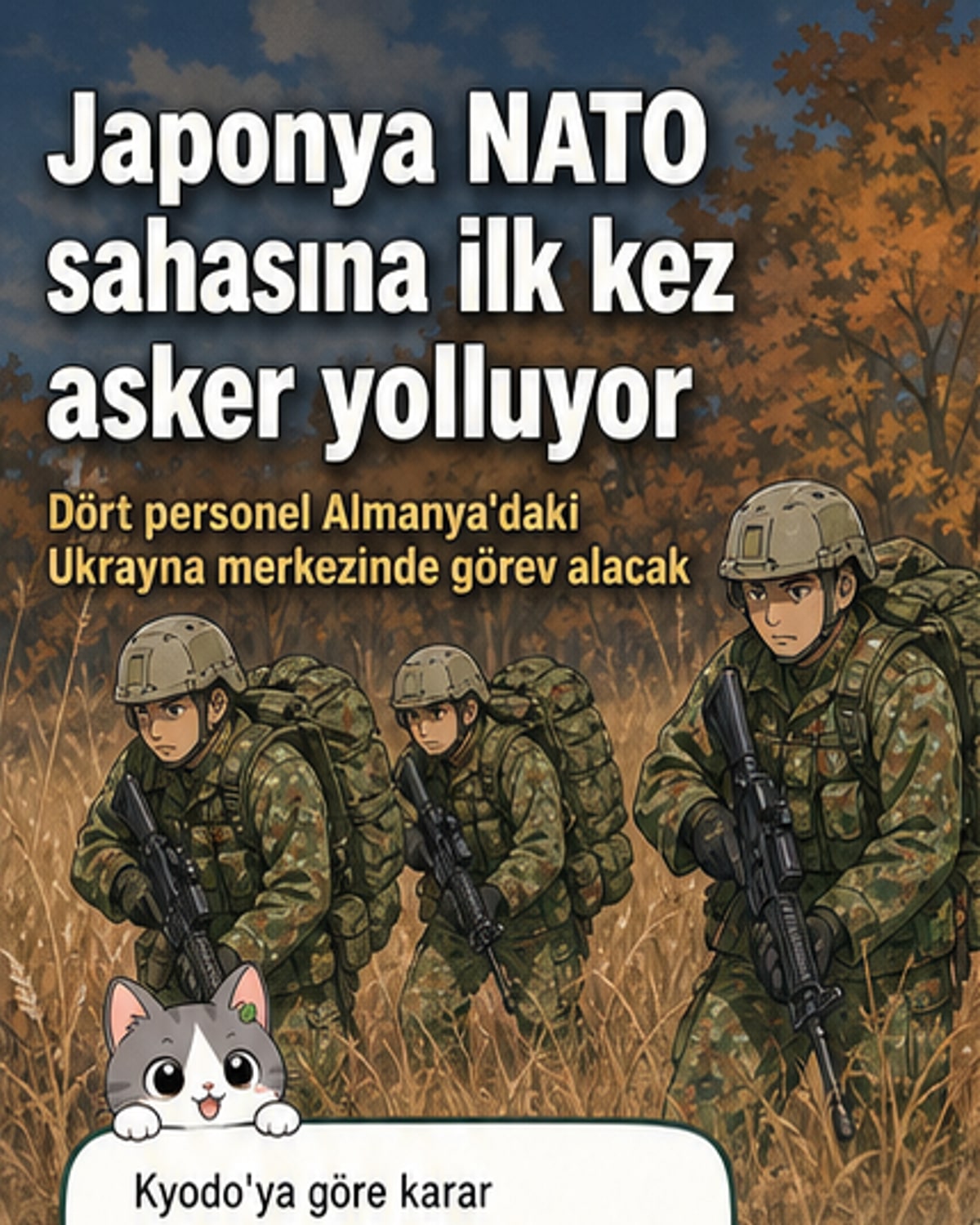 Japonya ilk kez NATO merkezine asker gönderiyor