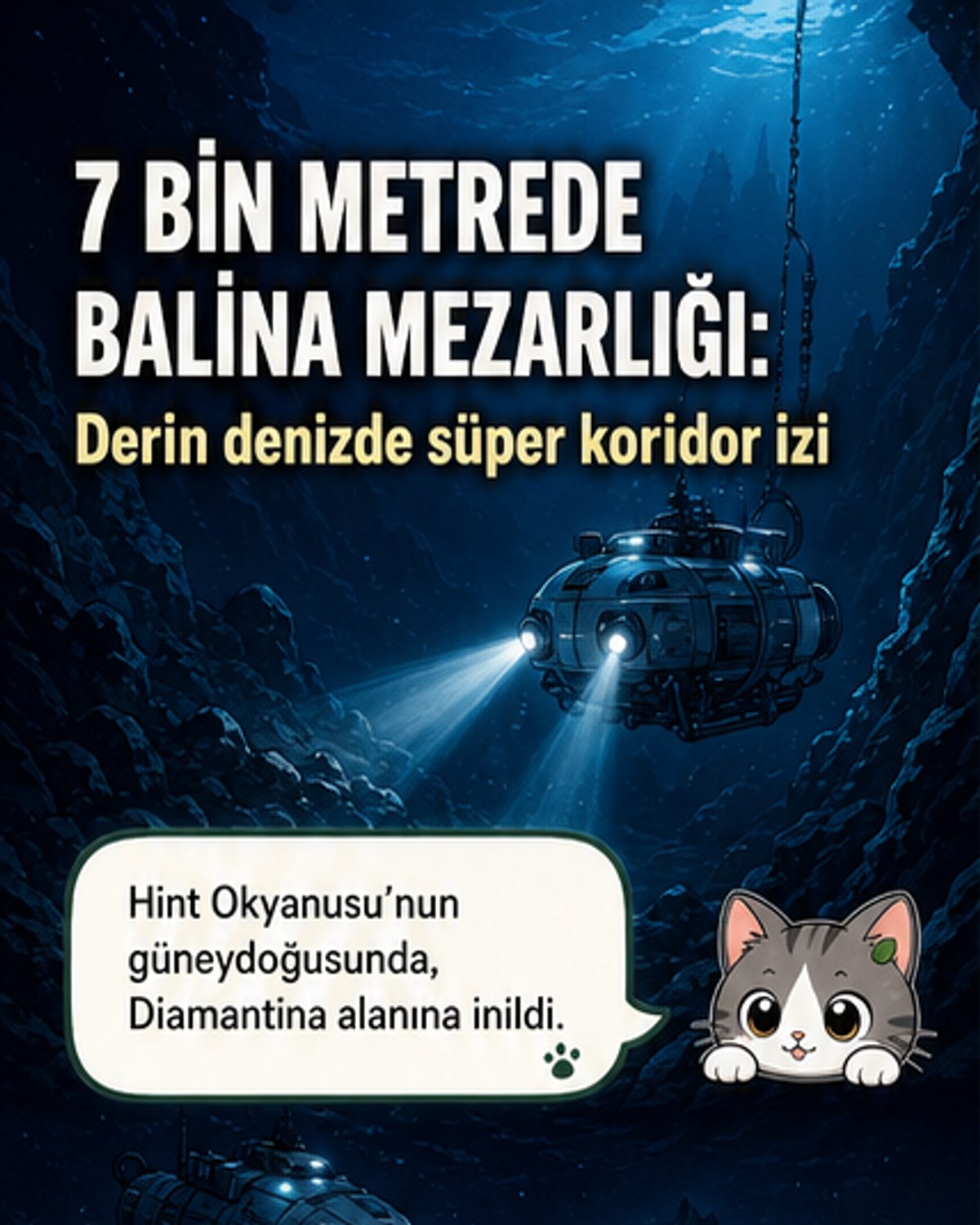 7 km Derinlikte Balina Mezarlığı