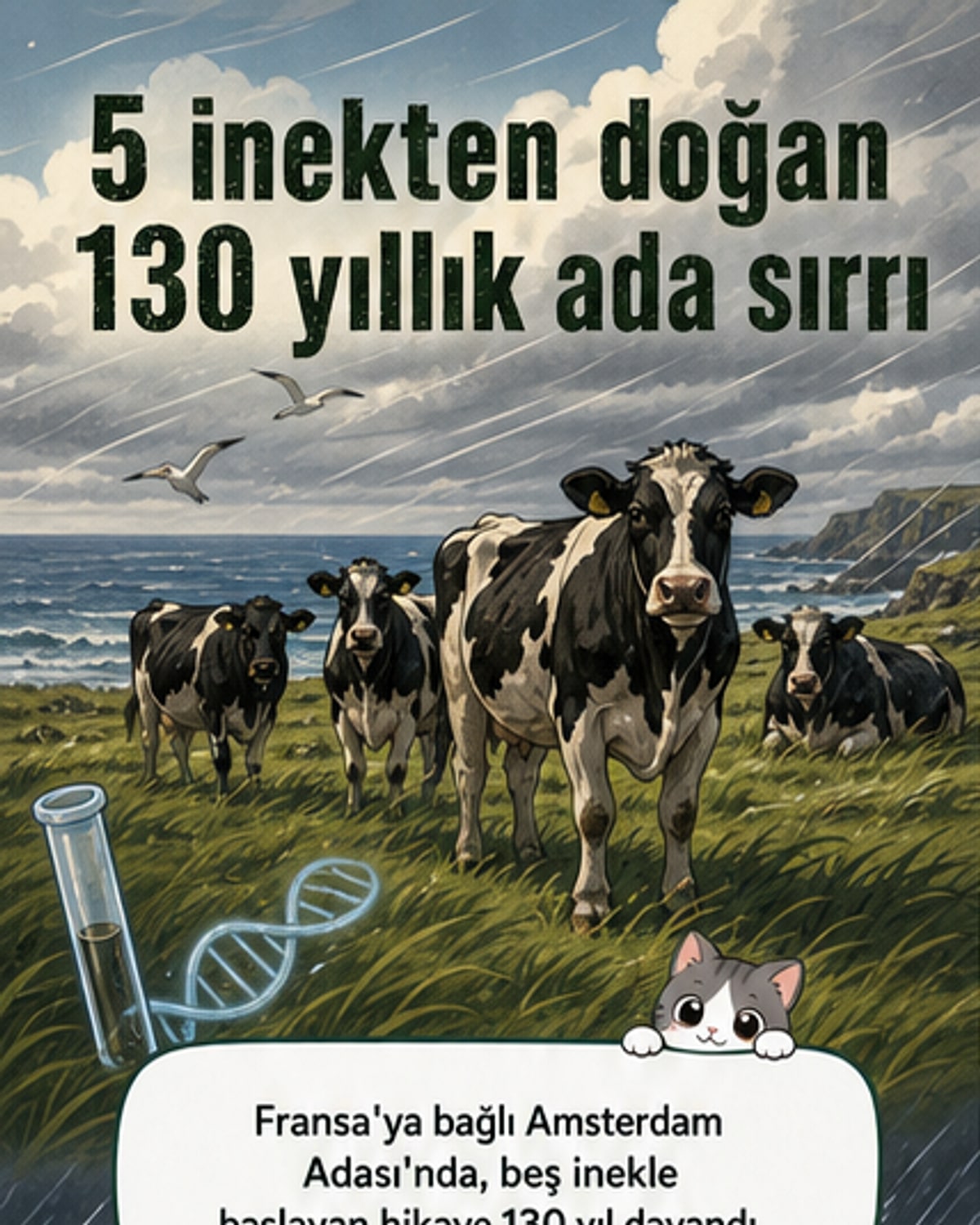 130 yıl önce adaya bırakılan ineklerin sırrı çözüldü