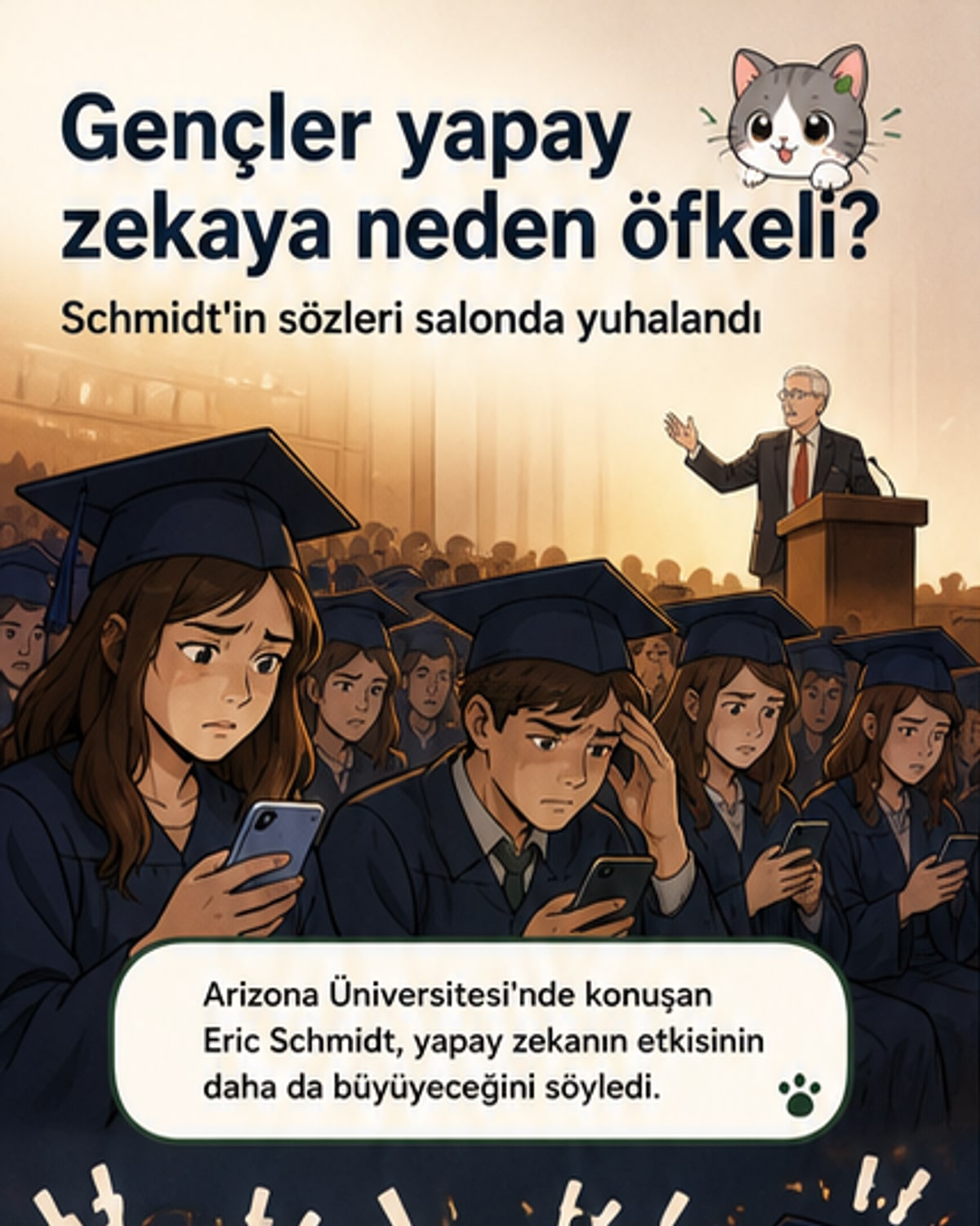 Gençler yapay zekaya öfkeli