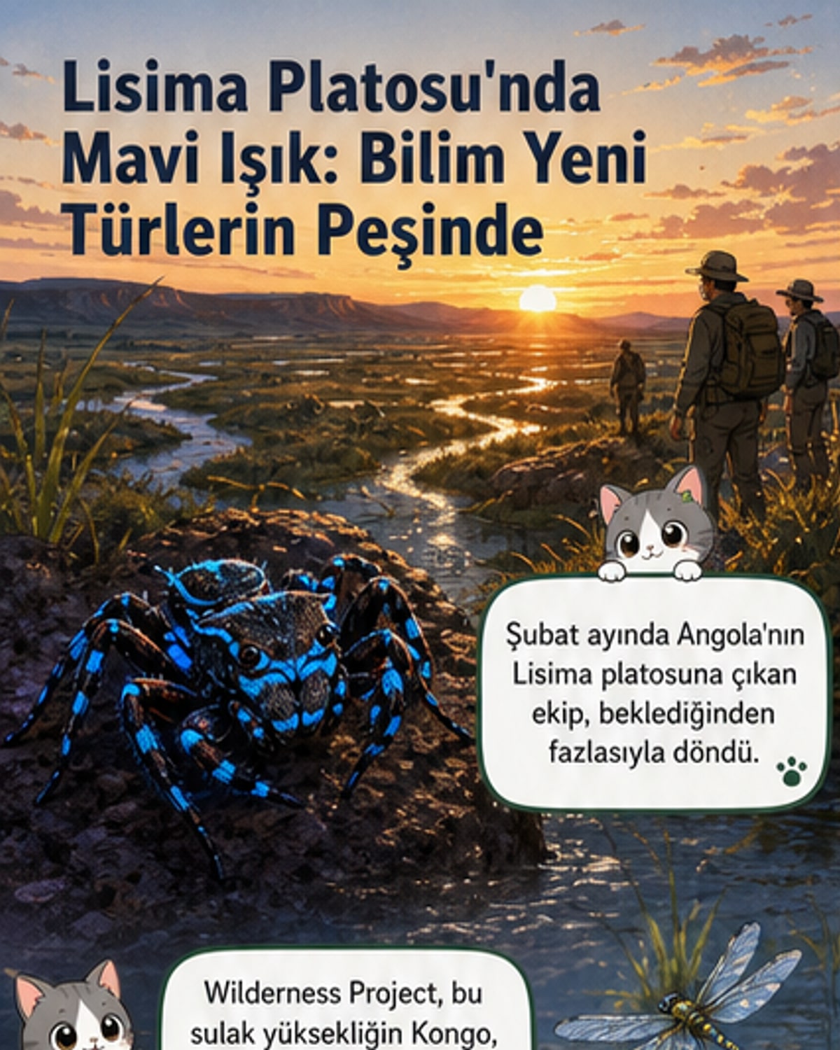 Floresan örümcek ve 70 yeni tür keşfedildi