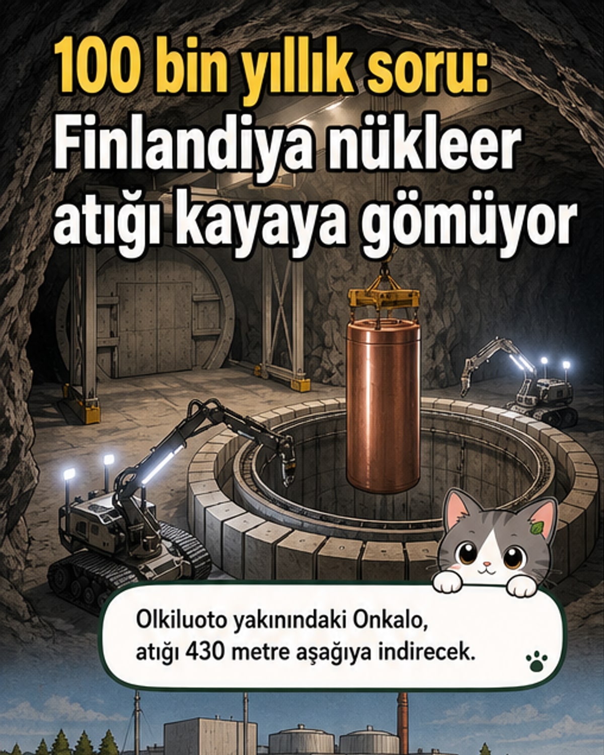 Dünyanın ilk kalıcı nükleer atık deposu