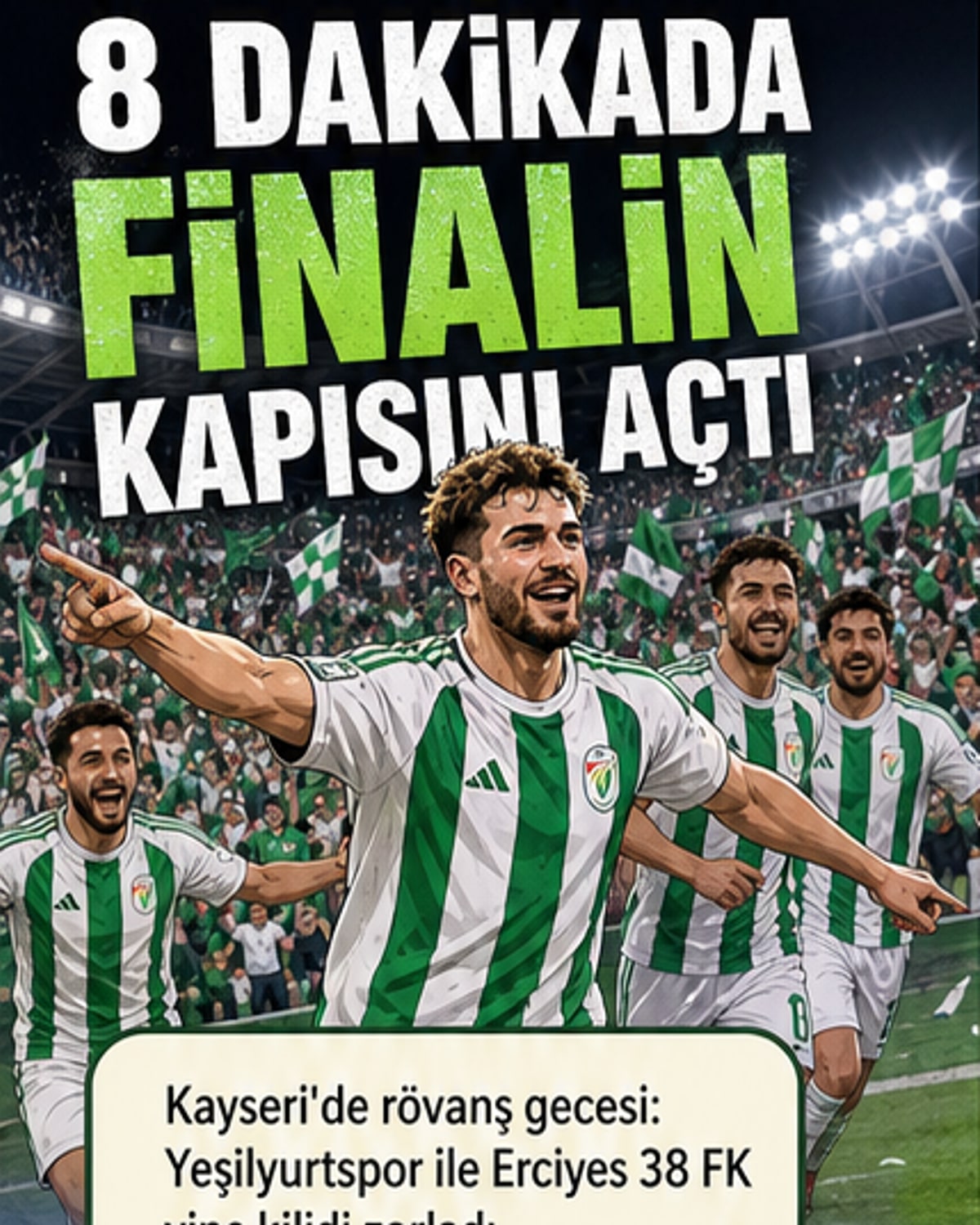 Tayyip Kanarya 8 dakikada yıldızı parladı