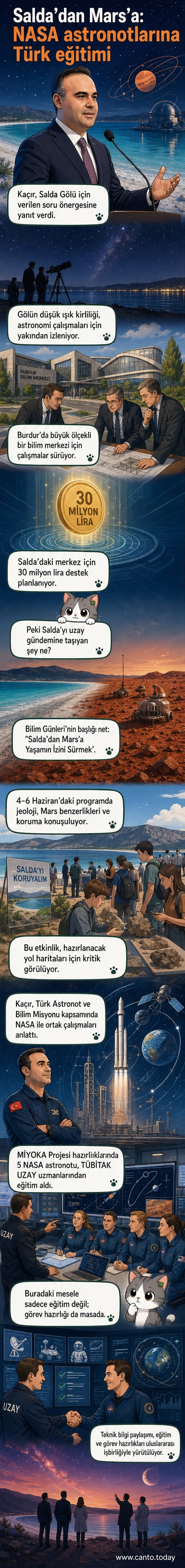 Salda Gölü'nde uzay araştırmaları yapan TÜBİTAK UZAY ekipleri, Mars benzeri koşullar üzerinde çalışıyor.