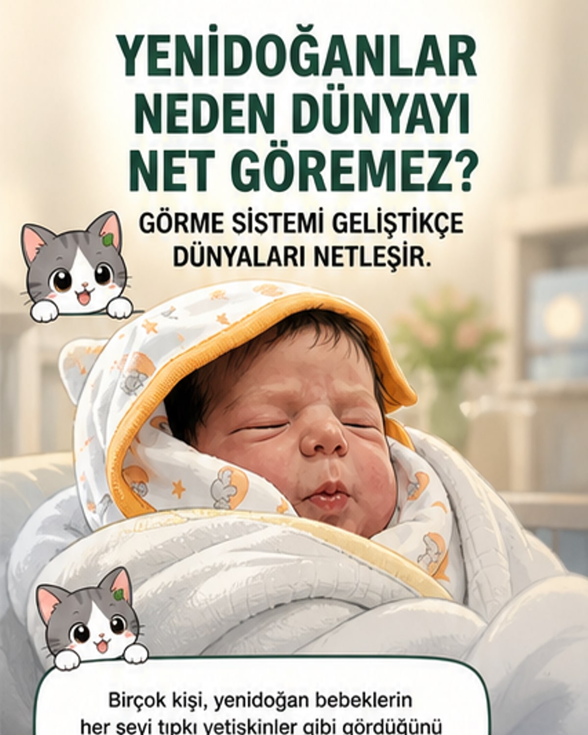 Yeni doğan bebekler neden bulanık görür?