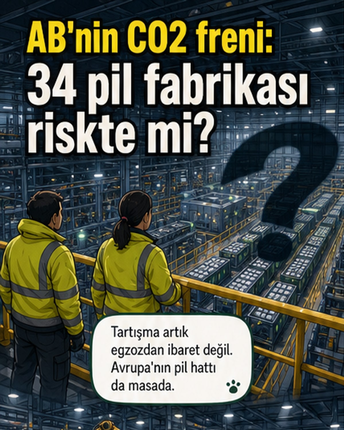 AB'de CO₂ hedefleri gevşerse pil fabrikaları tehlikede