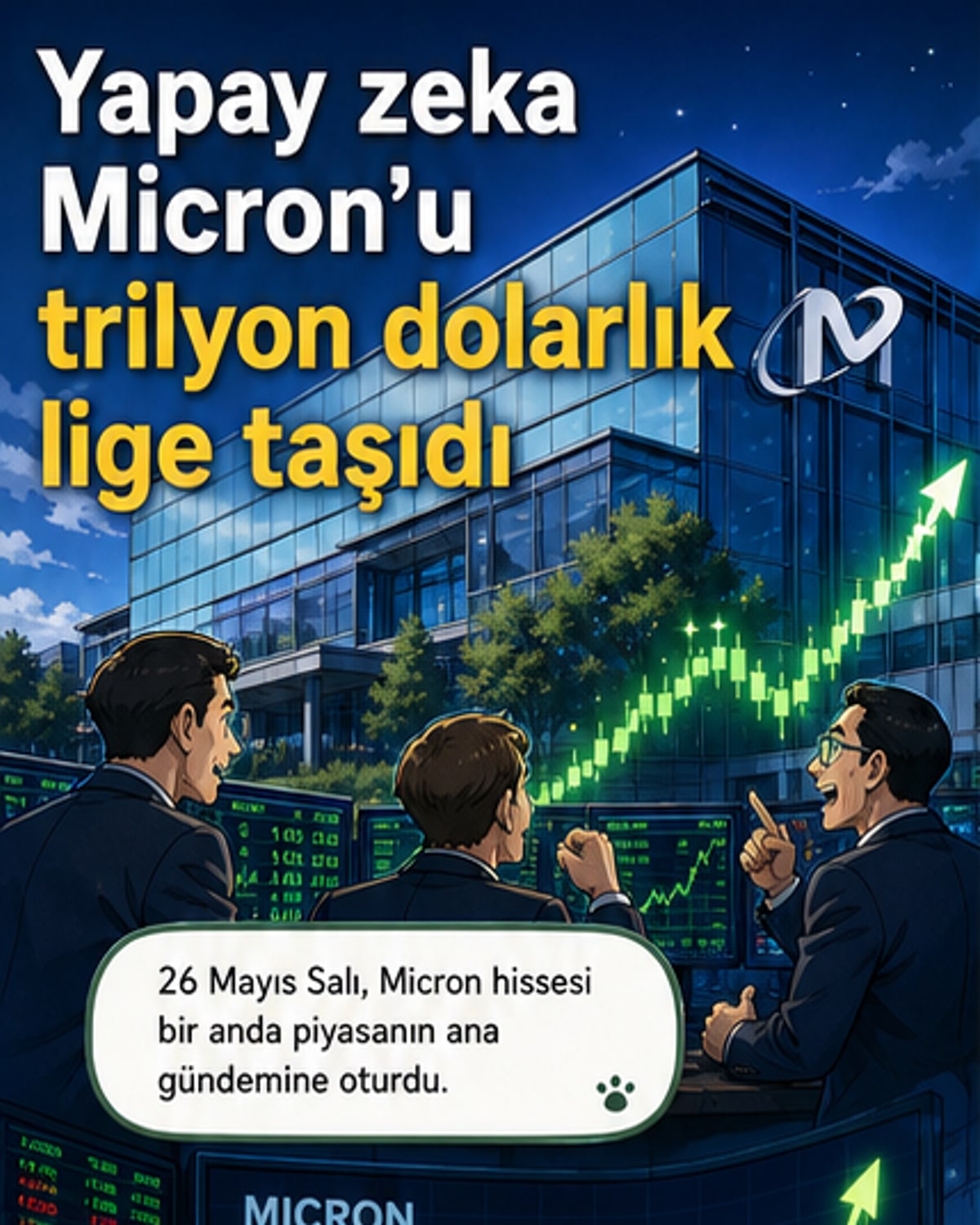 Micron, yapay zekâ dalgasıyla 1 trilyon doları aştı