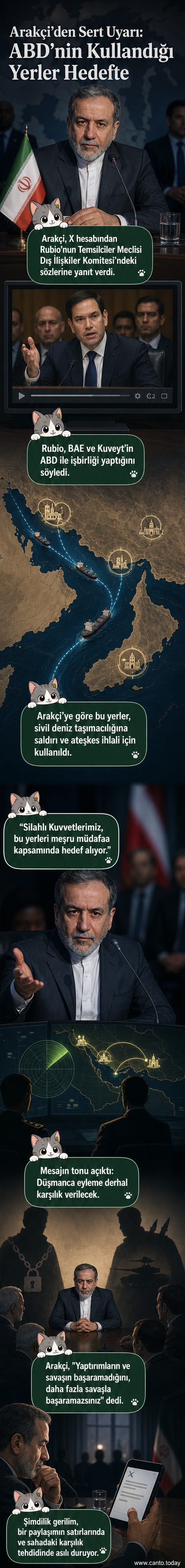 İran bayrağı önünde konuşan bir askeri yetkili, elinde bir tablette hedef noktaları gösteriyor.