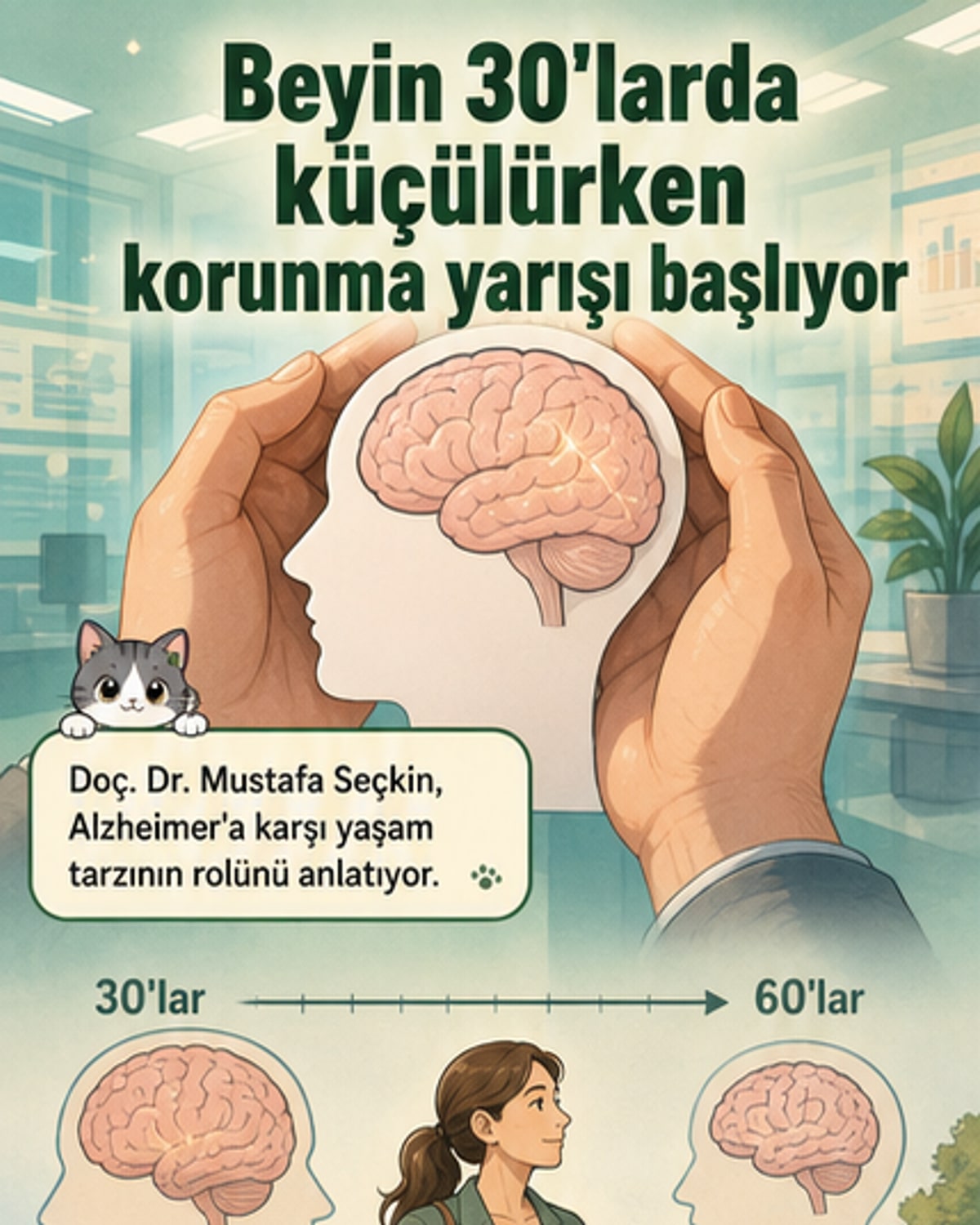 Beynimiz 30'lu yaşlarda küçülmeye başlıyor