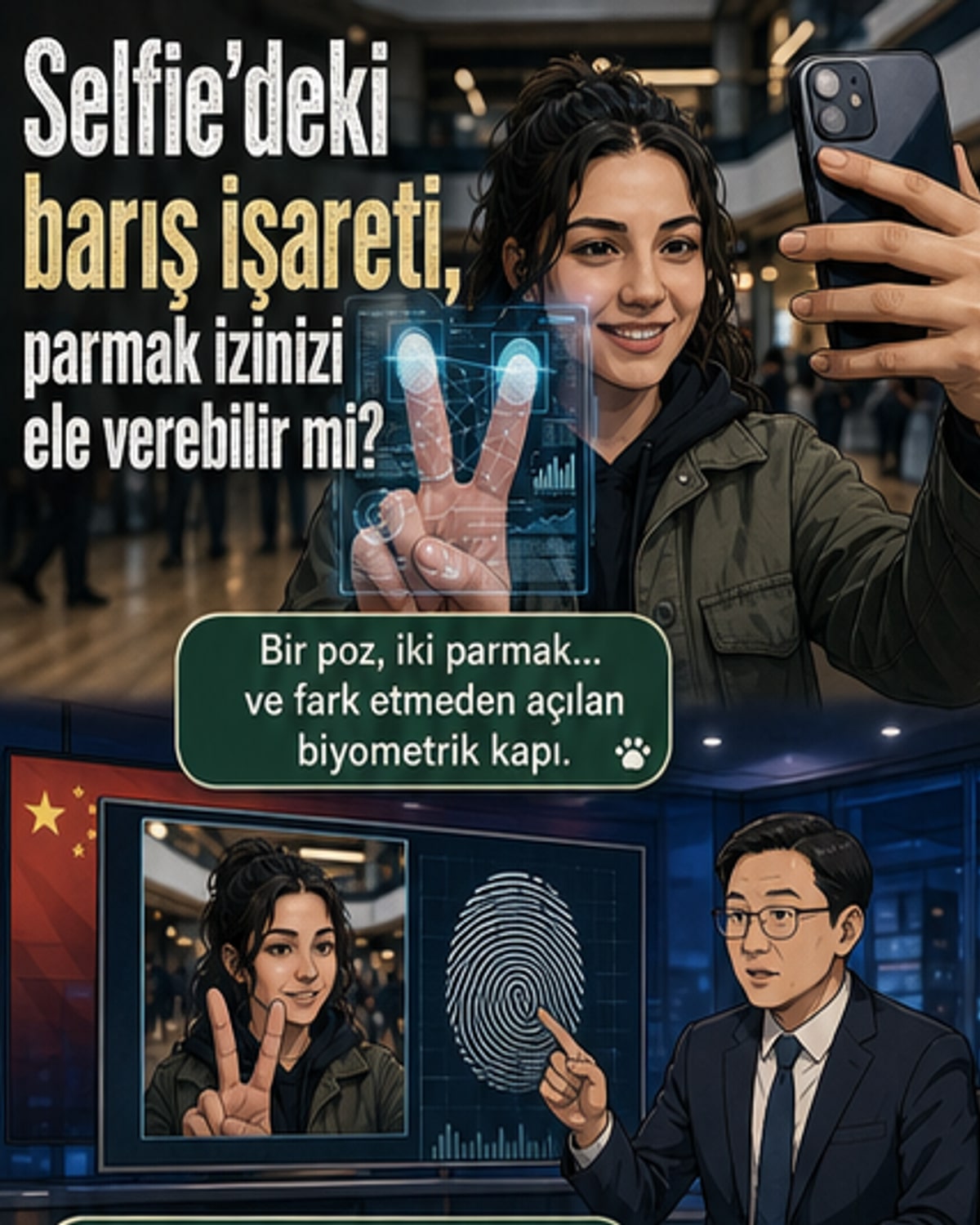 Selfide parmak izi çalınabilir mi?