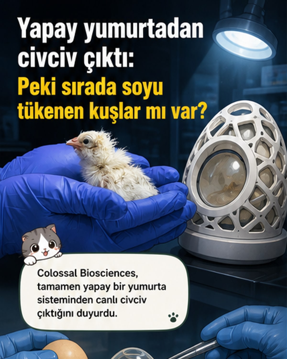 Yapay yumurtadan ilk kez canlı civciv çıktı