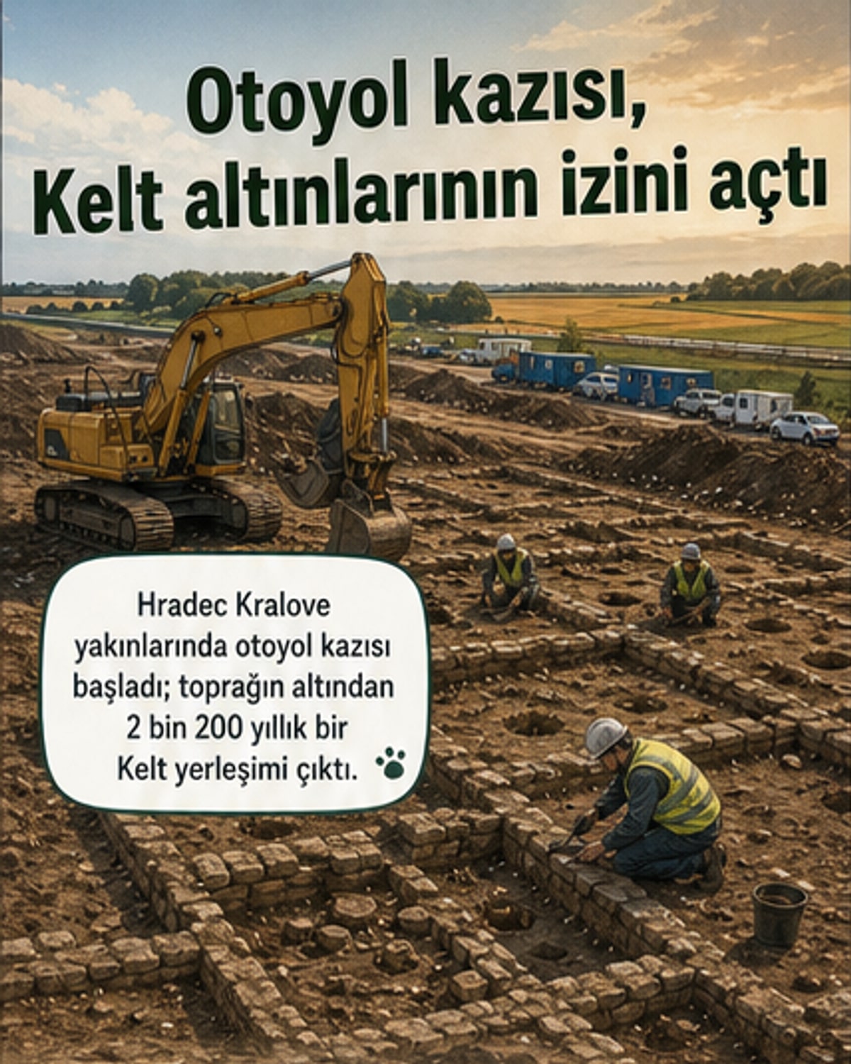 Otoyol inşaatında 2200 yıllık Kelt hazinesi