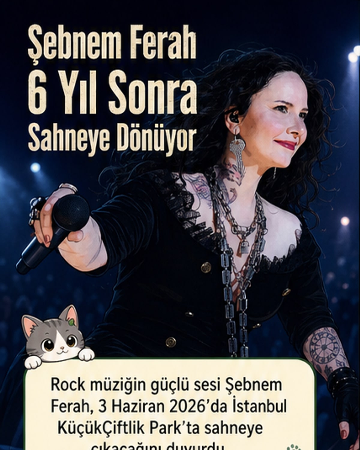 Şebnem Ferah sahneye dönüyor