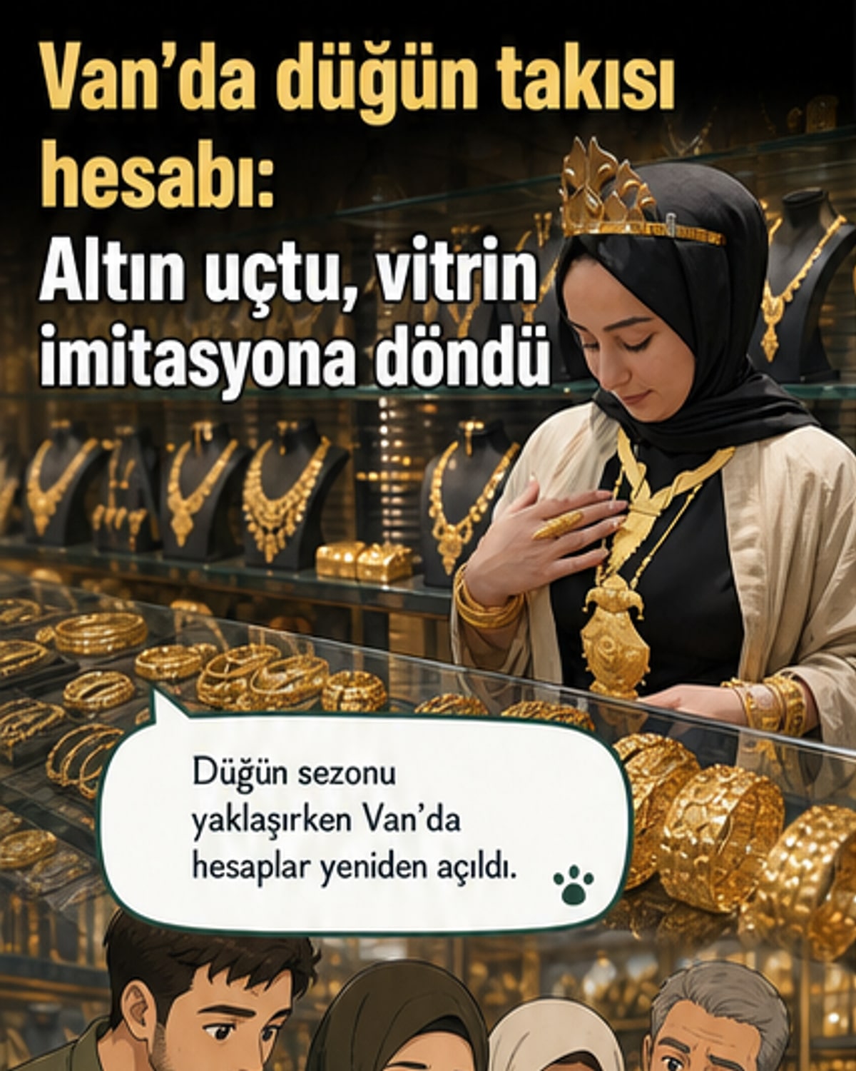 Düğün öncesi takılarda imitasyon tercihi