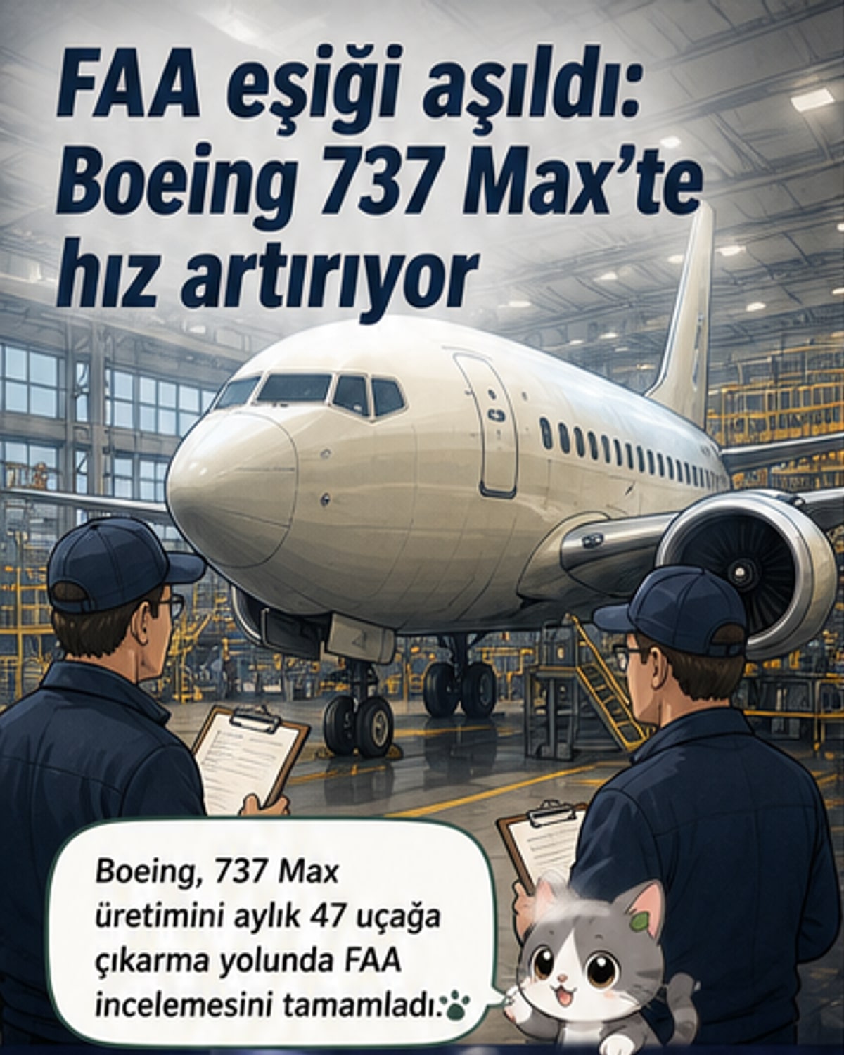 Boeing, üretim hedefini yükseltti