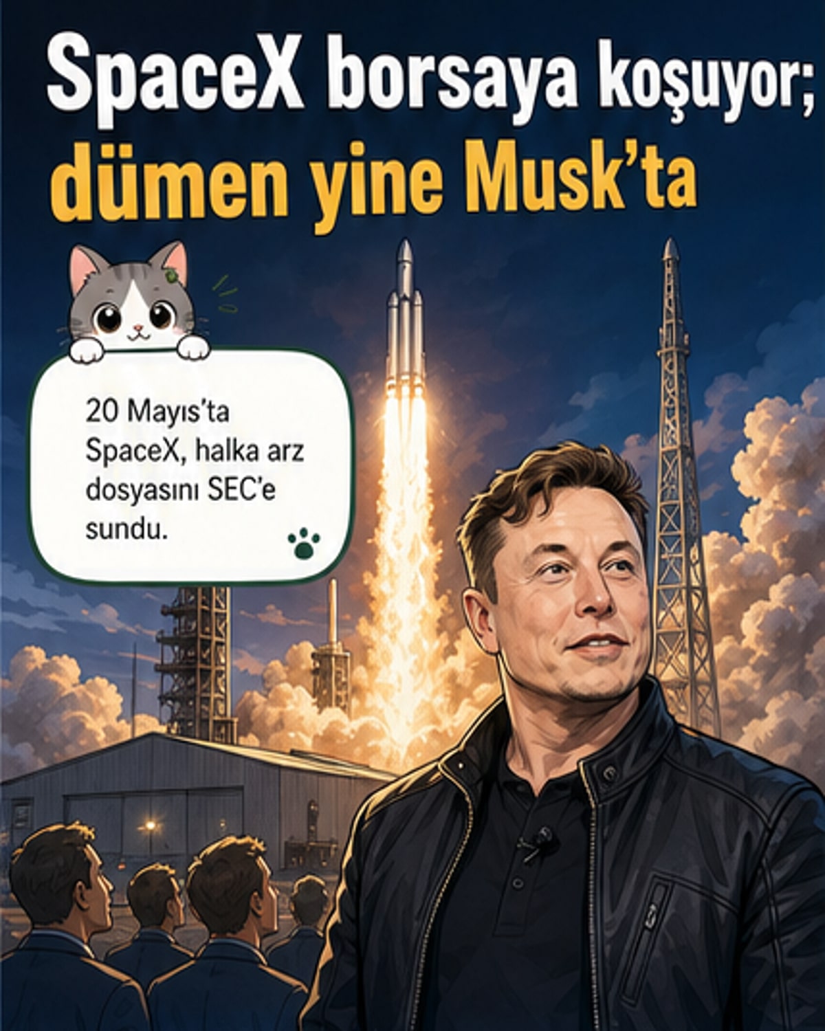 SpaceX, halka arz için resmi başvuruyu sundu