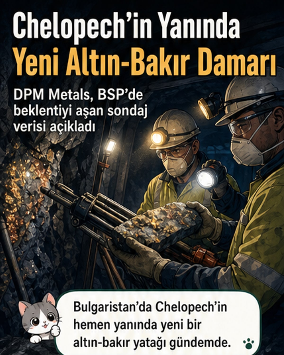 Bulgaristan'da dev altın-bakır yatağı