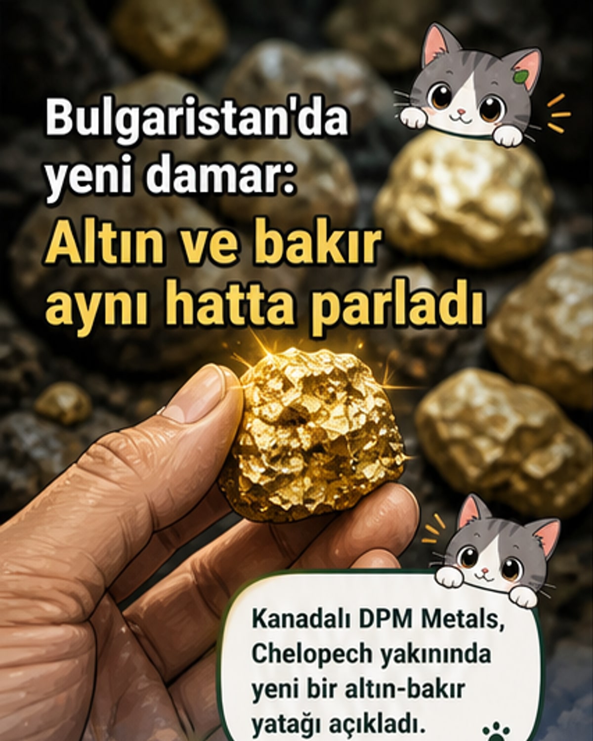 Türkiye'nin yanında altın-bakır rezervi bulundu