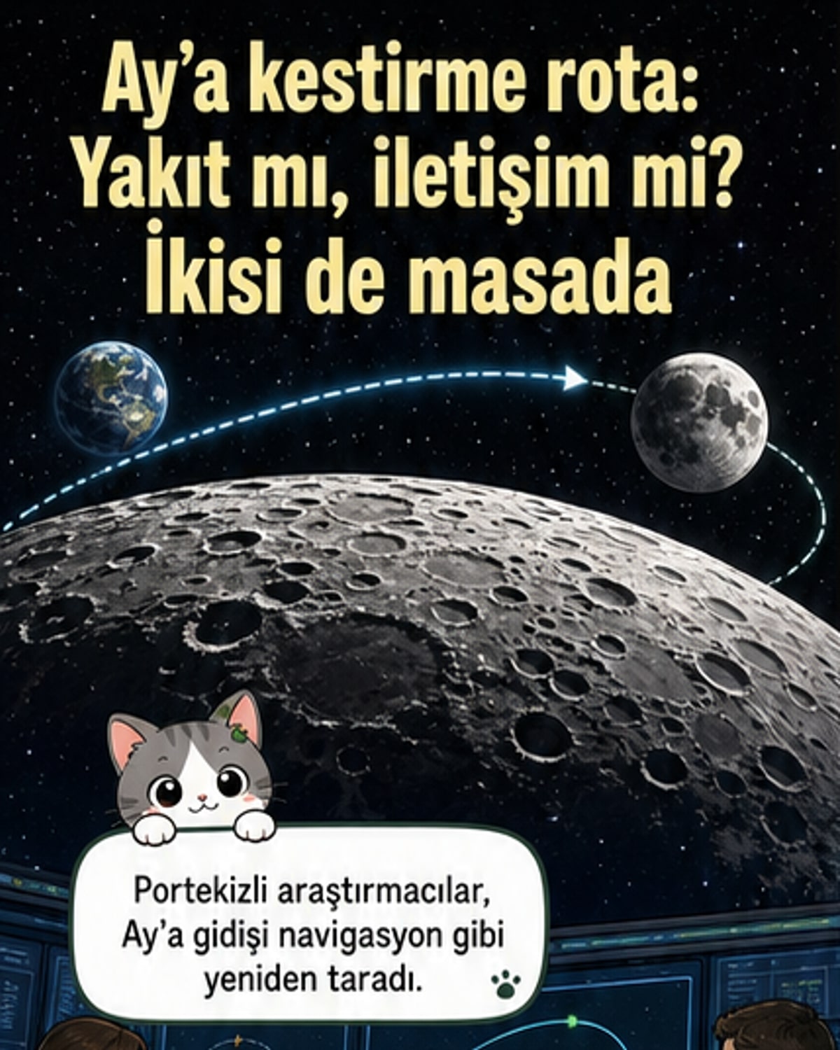 Ay yolculuğunda kestirme bulundu