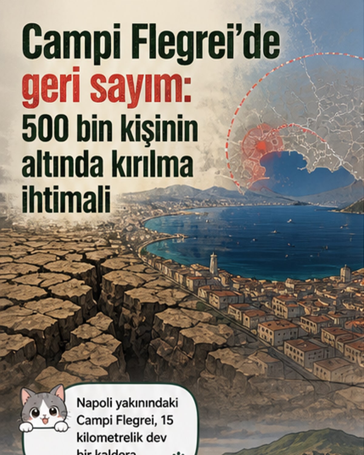 Yarım milyon kişi bu volkanın kırılmasına tanık olabilir